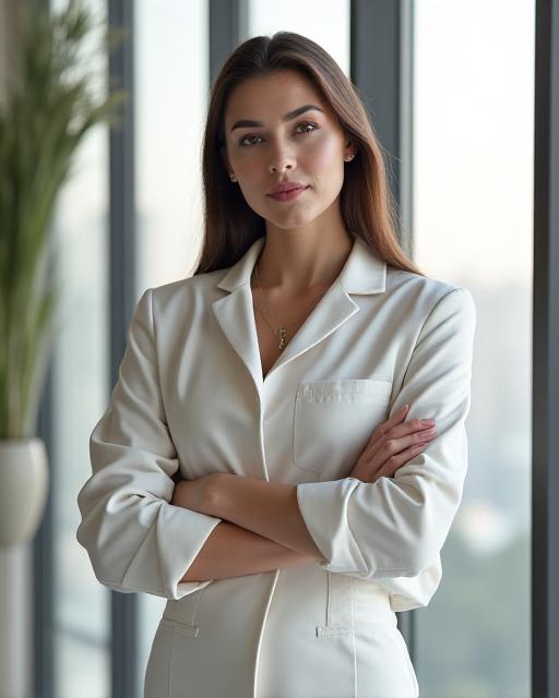 A professional cleaner in a modern London apartment